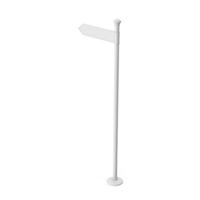 Monochrome Crossroad Signpost PNG & PSD Images
