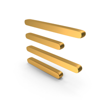 Alignment Text Icon Gold PNG & PSD Images