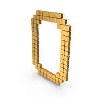 Gold Digital Number 0 Icon PNG & PSD Images