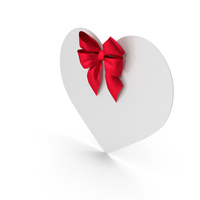 Postcard With Bow PNG & PSD Images