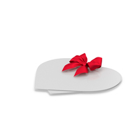 White Postcard With Bow Lying PNG & PSD Images