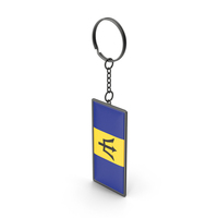 Barbados Flag Keychain PNG & PSD Images