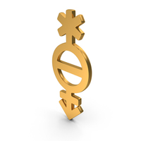 Gold Pangender Icon PNG & PSD Images