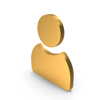Gold User Icon PNG & PSD Images
