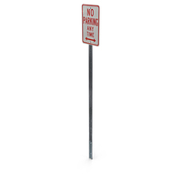 No Parking Any Time Sign PNG & PSD Images