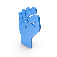 Blue Protest Freedom Fist Symbol PNG & PSD Images