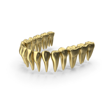 Gold Bottom Teeth PNG & PSD Images