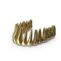 Gold Upper Teeth PNG & PSD Images