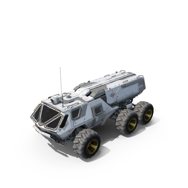 Dirty Moon Space Colonization Surface Rover PNG & PSD Images