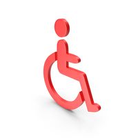 Red Disabled Symbol PNG & PSD Images