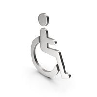 Silver Disabled Symbol PNG & PSD Images