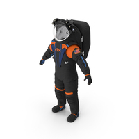 NASA Axiom Spacesuit Empty PNG & PSD Images