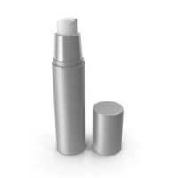 Cosmetic Container Silver PNG & PSD Images