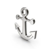 Silver Ship Anchor Symbol PNG & PSD Images