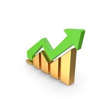Gold Graph Symbol PNG & PSD Images