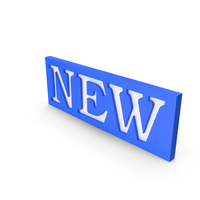 Blue New Symbol PNG & PSD Images