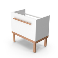 White GoodHome Adriska Wall Mounted Vanity Unit PNG & PSD Images