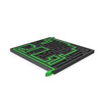 Black Maze With Arrow PNG & PSD Images