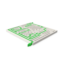 White Maze With Arrow PNG & PSD Images