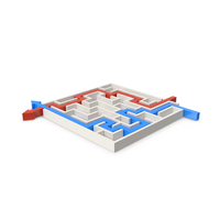 White Maze With Arrows PNG & PSD Images