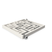 White Maze With Silver Arrow PNG & PSD Images
