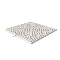 White Maze With Silver Arrow PNG & PSD Images