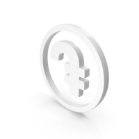 White Armenian Dram Currency Icon PNG & PSD Images