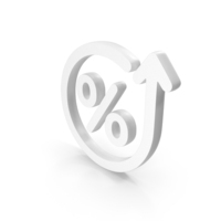 White Good Interest Rate Icon PNG & PSD Images