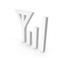 White Cell Phone Signal Icon PNG & PSD Images