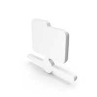 White Folder Sharing Icon PNG & PSD Images