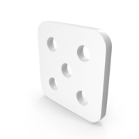 White Game Dice Icon PNG & PSD Images