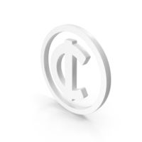 White Ghana Cedi Currency Symbol PNG & PSD Images