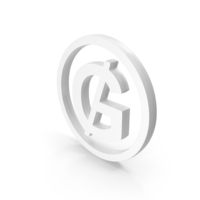 White Paraguay Guarani Currency Symbol PNG & PSD Images
