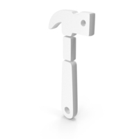 White Hammer Icon PNG & PSD Images