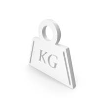 White Kilogram Weight Icon PNG & PSD Images