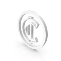 White Ghana Cedi Currency Outline Symbol PNG & PSD Images