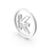White Kip Laos Currency Outline Symbol PNG & PSD Images