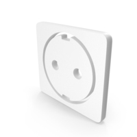 White Power Socket Icon PNG & PSD Images