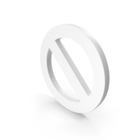 White Prohibition Mark PNG & PSD Images