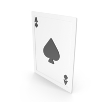 White Spade Playing Card Icon PNG & PSD Images