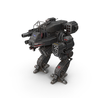 Shabby Military Robot Empty Black PNG & PSD Images