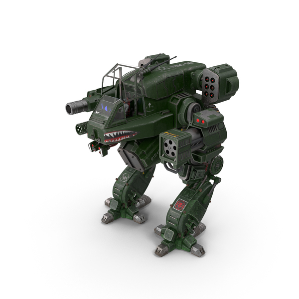 Shabby Sci Fi Robot Dark Green With Pilot PNG & PSD Images