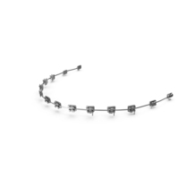 Lower Jaw Self Ligating Steel Dental Braces PNG & PSD Images