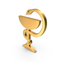 MEDICAL SYMBOL GOLD PNG & PSD Images