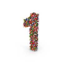 Number 1 PNG & PSD Images