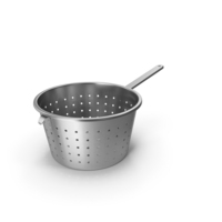 Stainless Steel Colander With Handle PNG & PSD Images