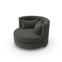 Swivel Chair Dark PNG & PSD Images