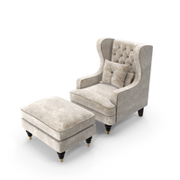 Chair & Pouf PNG & PSD Images