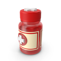 MEDICINE BOTTLE RED PNG & PSD Images
