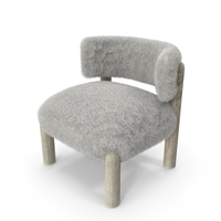 Fabric Accent Chair Fur PNG & PSD Images
